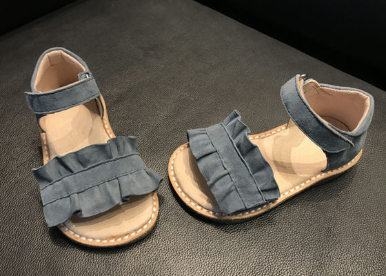 أحذية الفتيات الصيف العلوي المواد Doeskin Kids Sandals